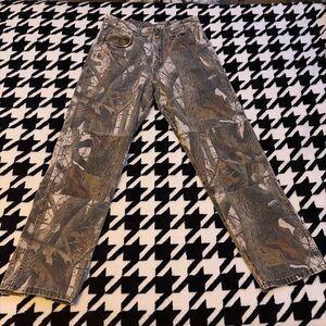 Camouflage Patterned Wrangler Jeans
